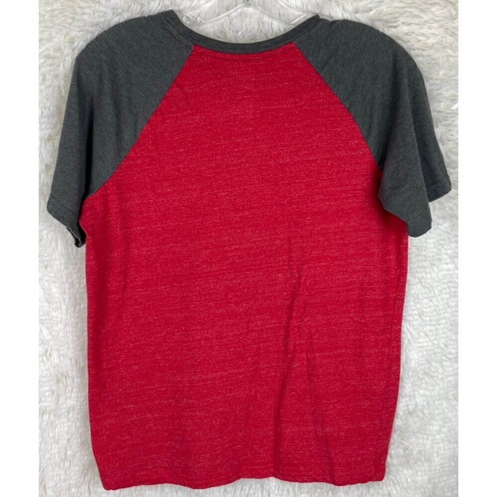 2 Boys Urban Pipeline Ultimate SuperSoft Large Husky Shirts Red Blue Gray Raglan - Picture 4 of 7